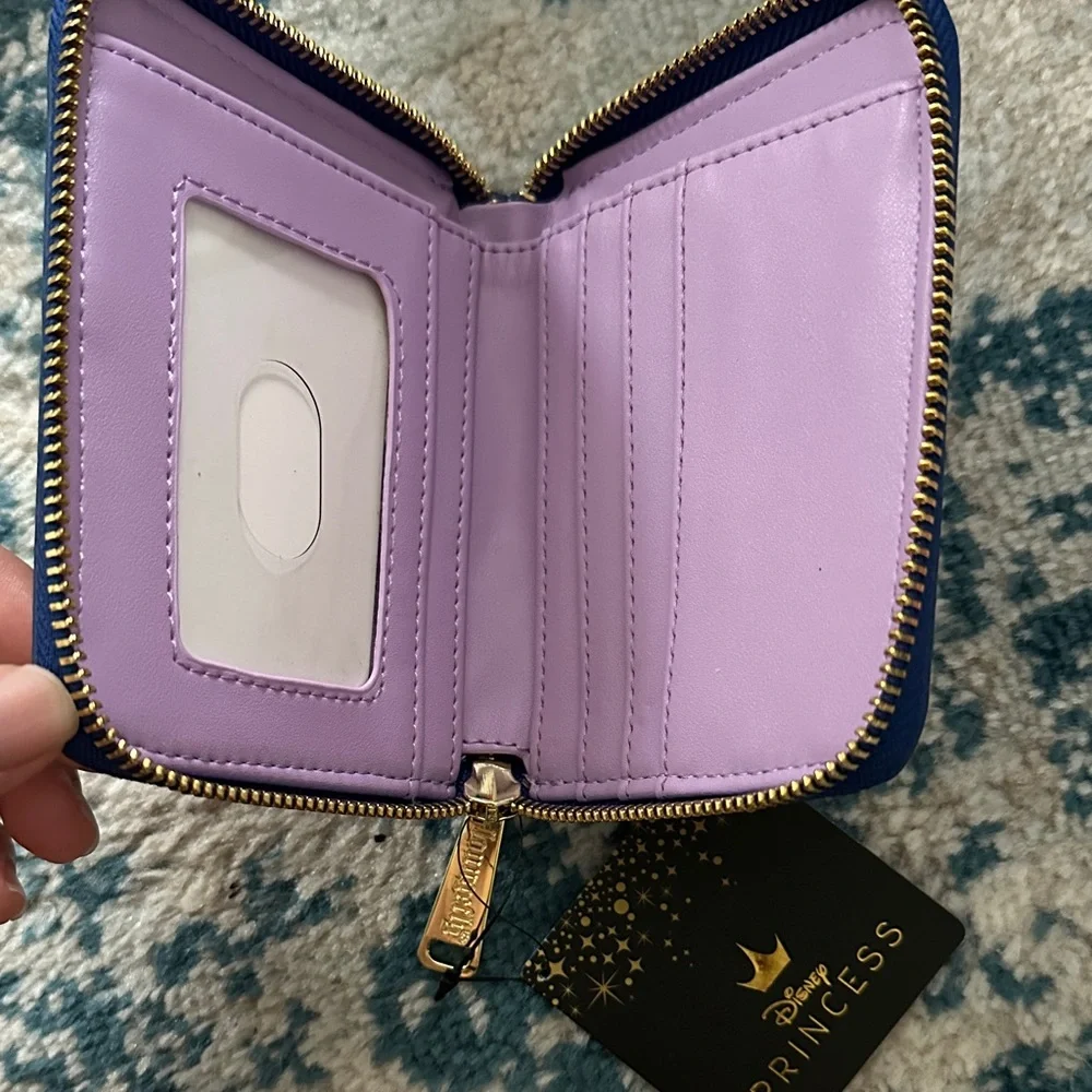 Disney Princess Ariel  Under Sea Navy Blue Wallet NWT